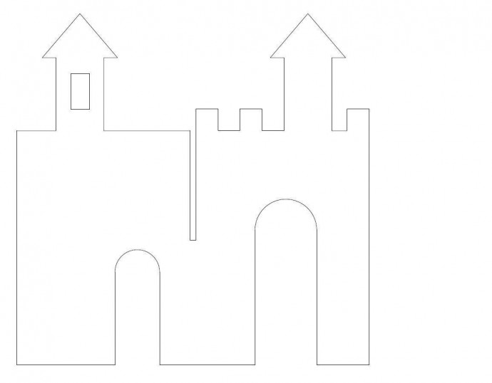 Заснеженный замок из картона Заснеженный замок из картона