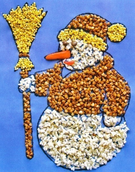 ​Идеи поделок из круп