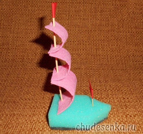 Кораблики из губок Кораблики из губок