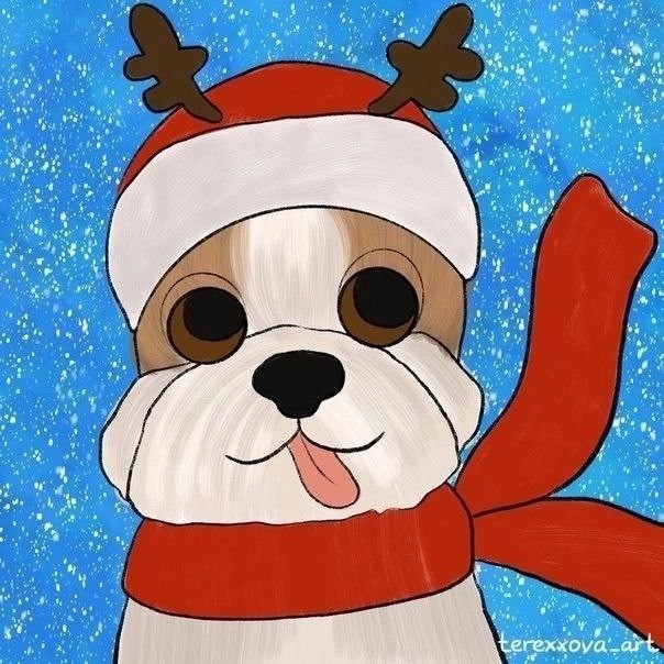 Рисуем щенка