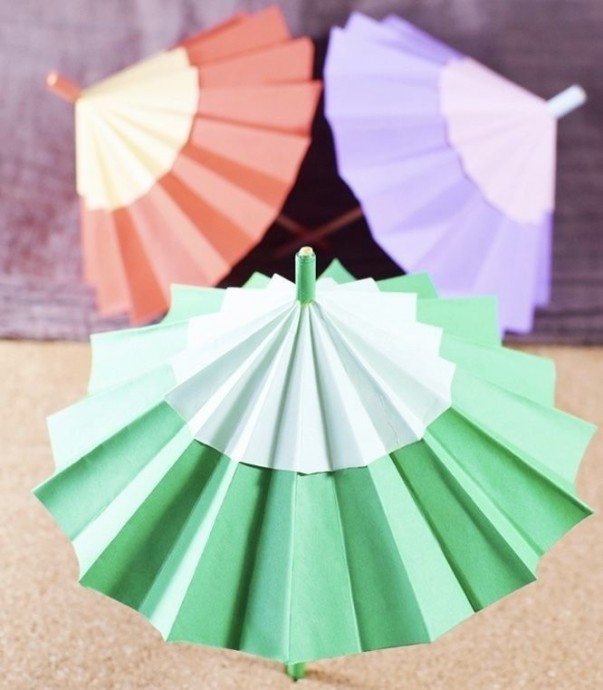Бумажные зонтики Бумажные зонтики