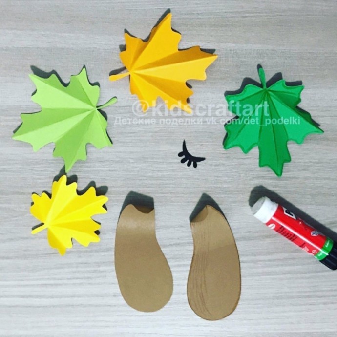 ​Листик на носу