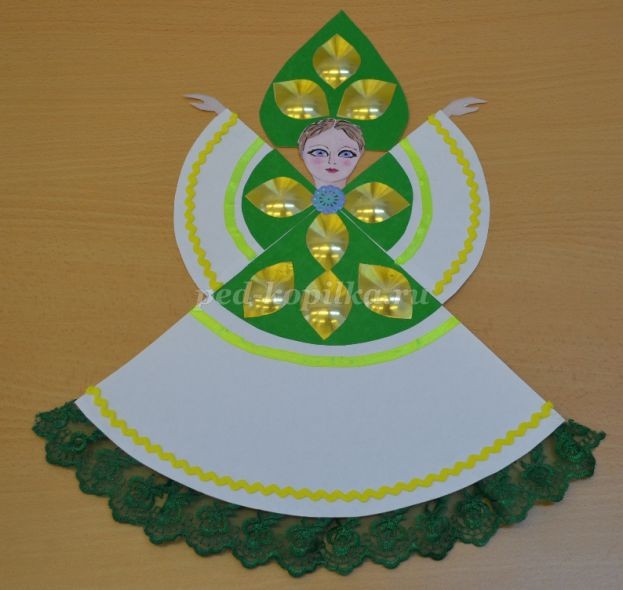 Игрушка из бумаги "Русская красавица": часть 2 Игрушка из бумаги "Русская красавица": часть 2