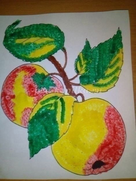 Ветка с яблоками Ветка с яблоками