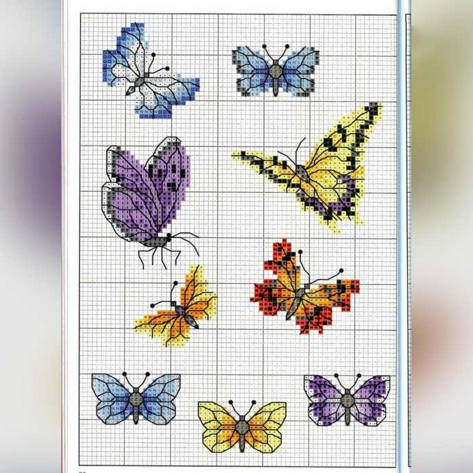 Вышиваем бабочек