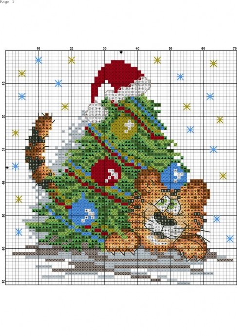 Вышиваем ёлочки: разные схемы Вышиваем ёлочки: разные схемы