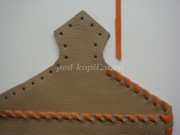 Органайзер из искусственной кожи для детских поделок Органайзер из искусственной кожи для детских поделок