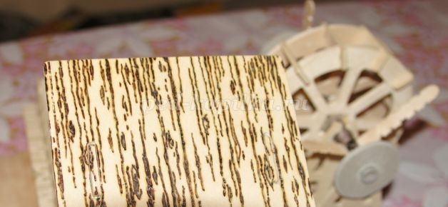 Действующая миниатюра "Весенний пейзаж": мастер-класс, часть 2