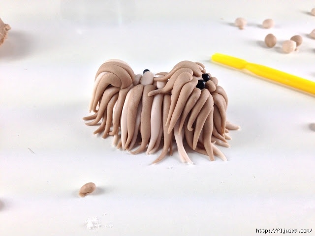 Мастер-класс по лепке лохматой собачки