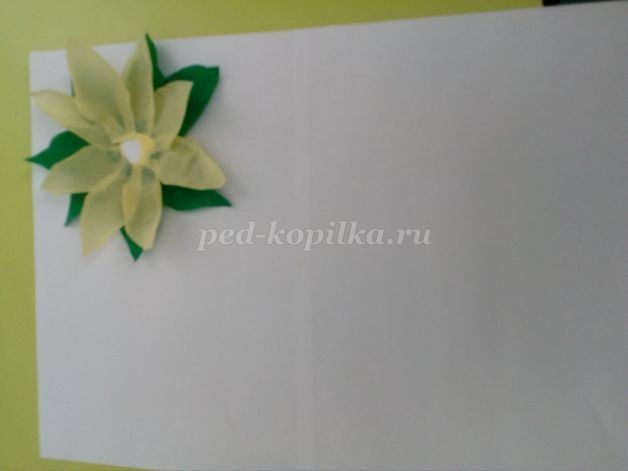 ​Подсолнух из гофрированной бумаги: часть 1