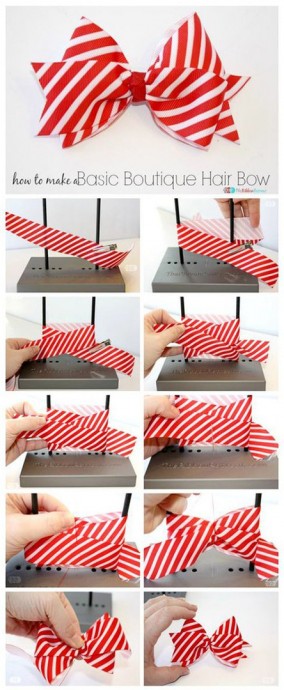 Делаем девять бантиков