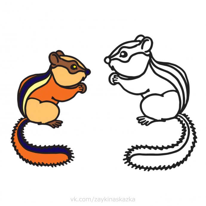 Раскрась по образцу