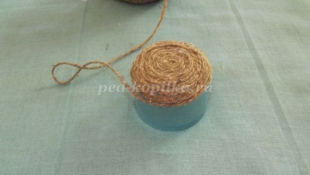 Шляпка из шпагата