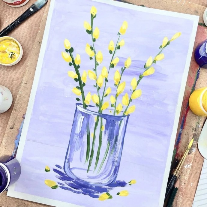 Верба в стакане