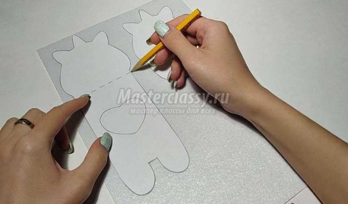 Пенал из фетра "Единорог"