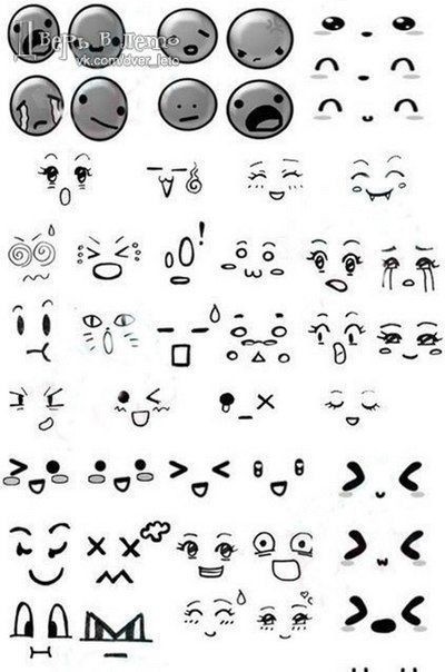 Рожицы для росписи куколок и игрушек Рожицы для росписи куколок и игрушек