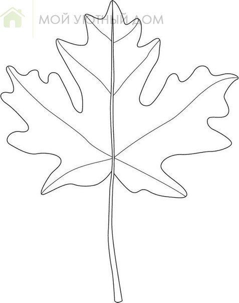 Шаблоны листьев для детского творчества