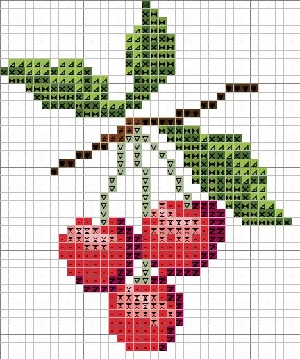 Вышиваем ягоды и виноград Вышиваем ягоды и виноград