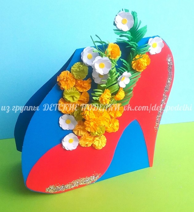 Цветочная туфелька