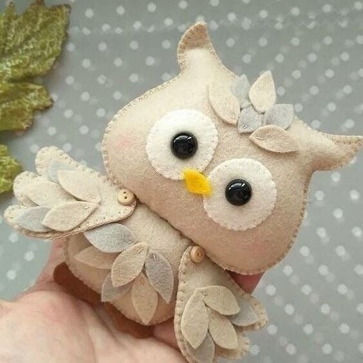 Милая совушка из фетра Милая совушка из фетра