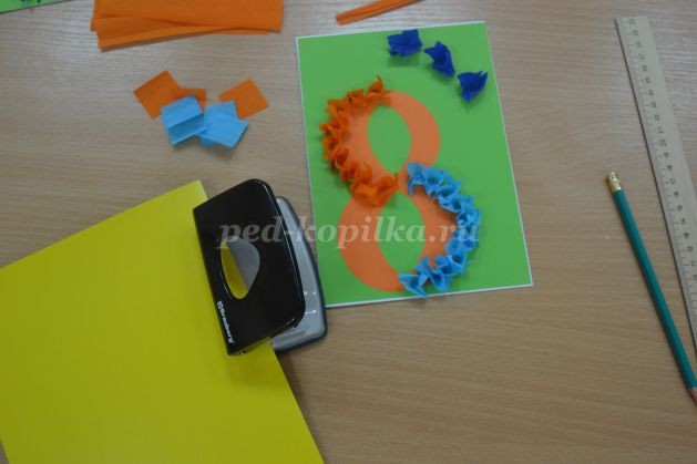 ​Подарок мамочке на 8 марта детскими руками: мастер-класс, часть 4