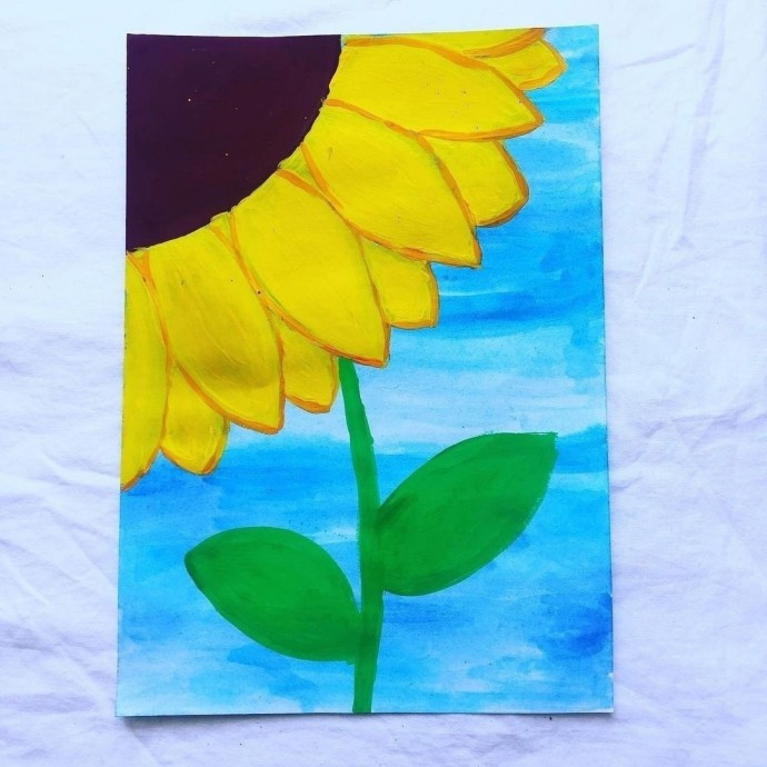 Рисуем подсолнух Рисуем подсолнух