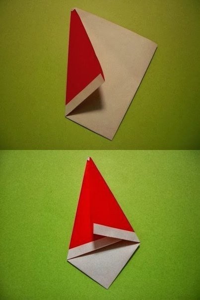 Дед Мороз в технике оригами