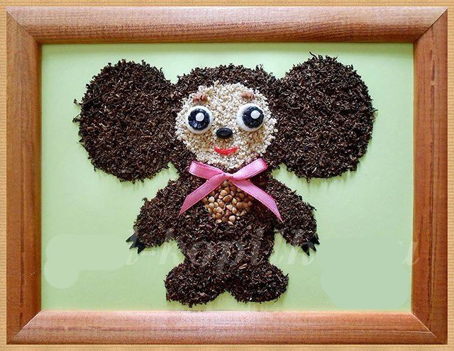 Идеи поделок из круп