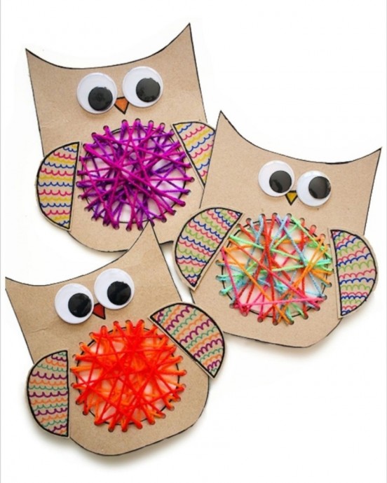 Совушки с плетенкой внутри Совушки с плетенкой внутри