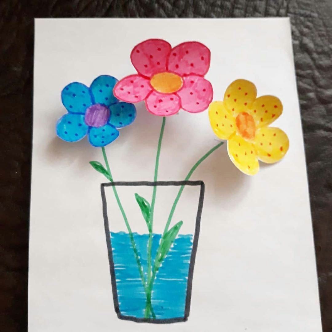 Подарок маме 3 4 года. Поделка цветы. Аппликация цветы в вазе. Поделка цветы для мамы. Поделка ваза с цветами.