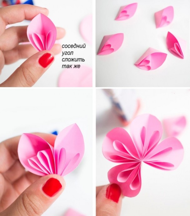 Бумажные букетики для декора Бумажные букетики для декора