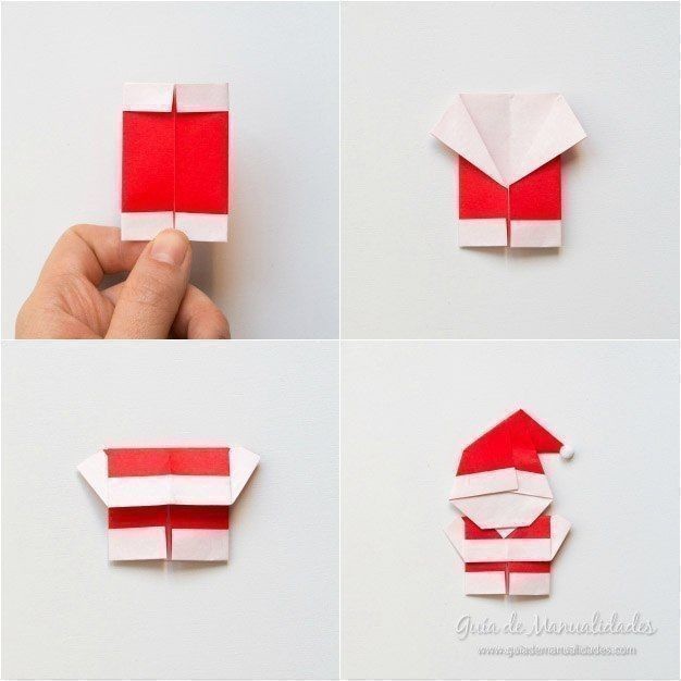 ​Дед Мороз в технике оригами