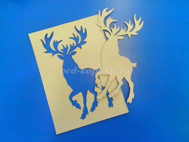 Нетрадиционная техника рисования "Северный олень", набрызг, часть 1 Нетрадиционная техника рисования "Северный олень", набрызг, часть 1