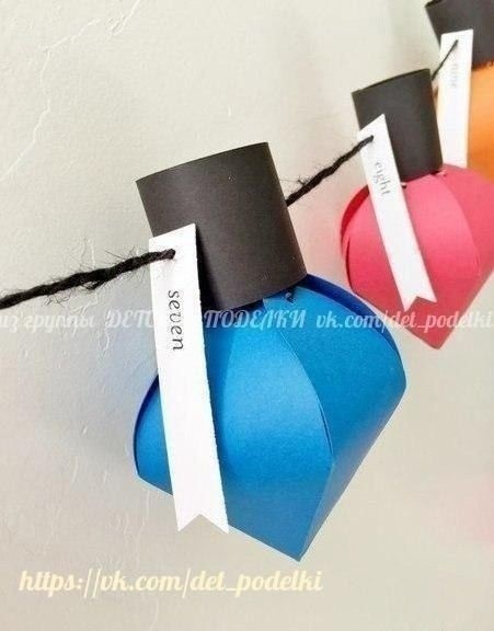 Фонарики из цветной бумаги Фонарики из цветной бумаги