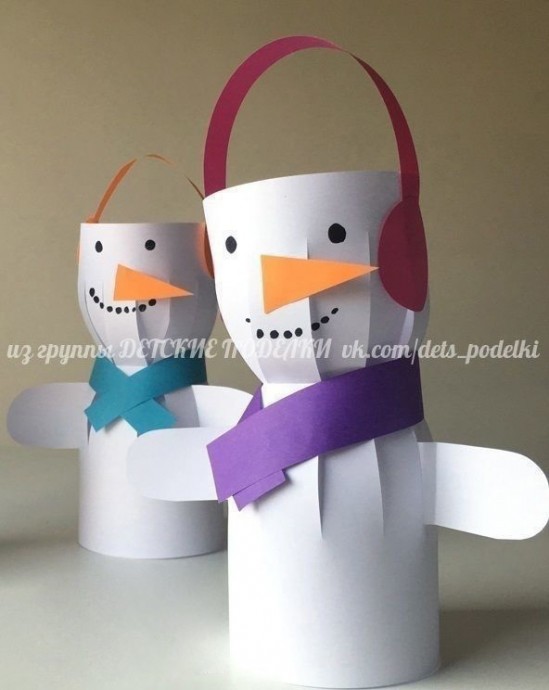 Снеговик-фонарик