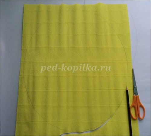 Солнышко из цветной бумаги