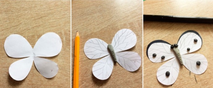 Бабочка и гусеница Бабочка и гусеница