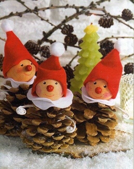 Декор из шишек