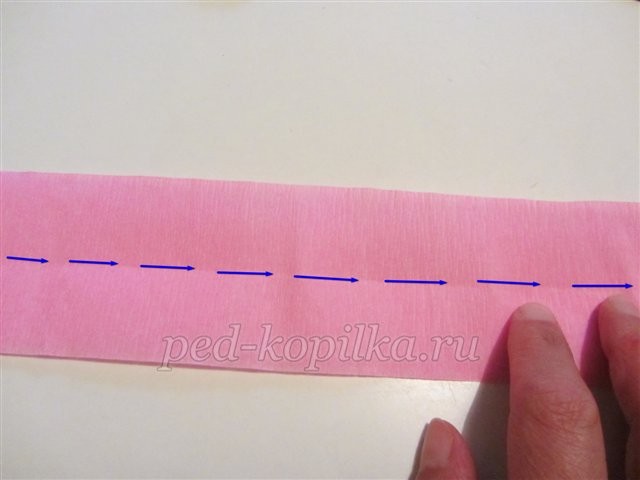 Георгины из гофрированной бумаги: мастер-класс