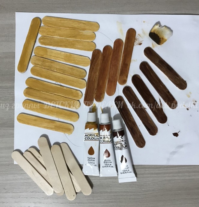 Зимние поделки: дом в снегу