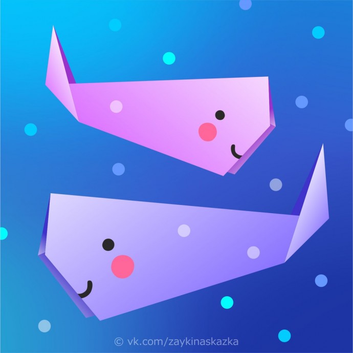 Китята в технике оригами Китята в технике оригами