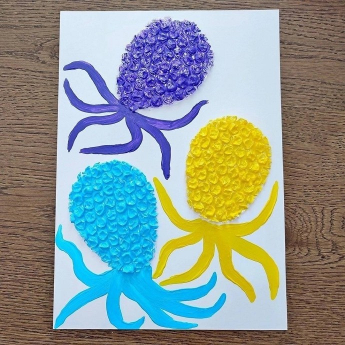 Объемные осьминоги Объемные осьминоги