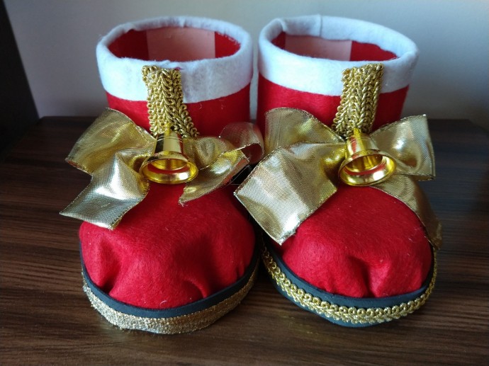 Сапожок Деда Мороза из бутылки Сапожок Деда Мороза из бутылки