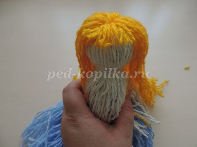 Снегурочка из ниток: новогодний мастер-класс, часть 2