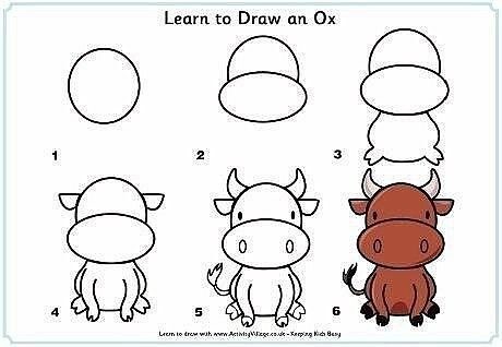 ​Учим деток рисовать разных животных