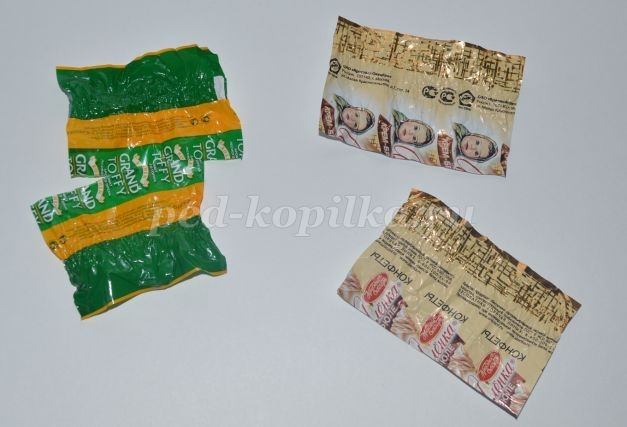 ​Ёлка из фантиков: часть 1