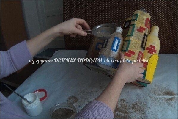 Замок из бутылок Замок из бутылок