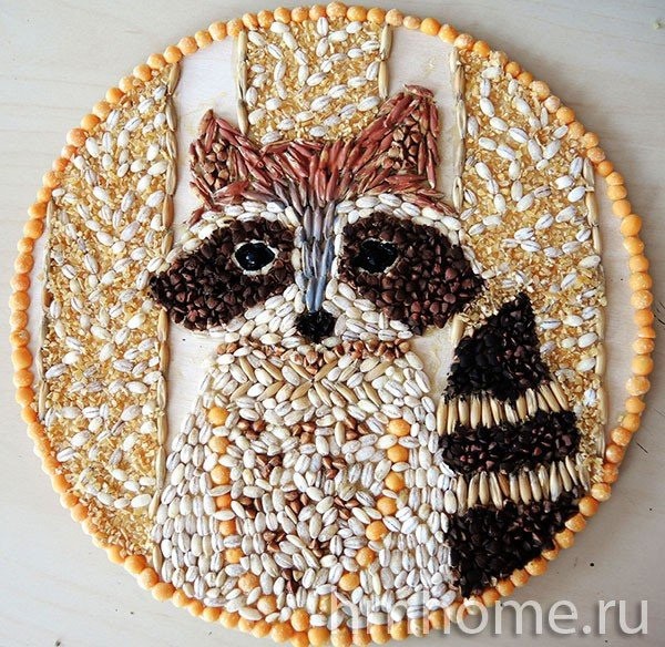 Идеи поделок из круп