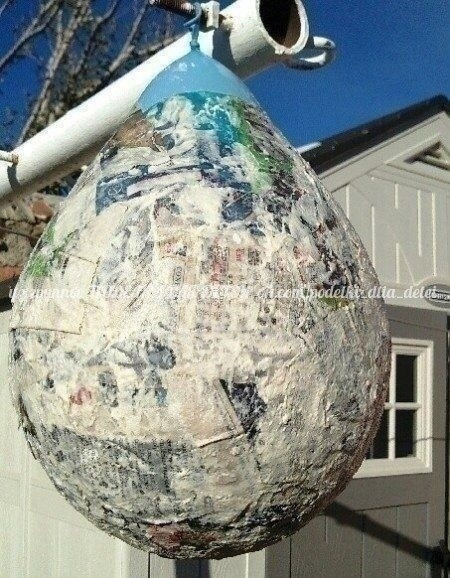 Воздушный шар из папье-маше