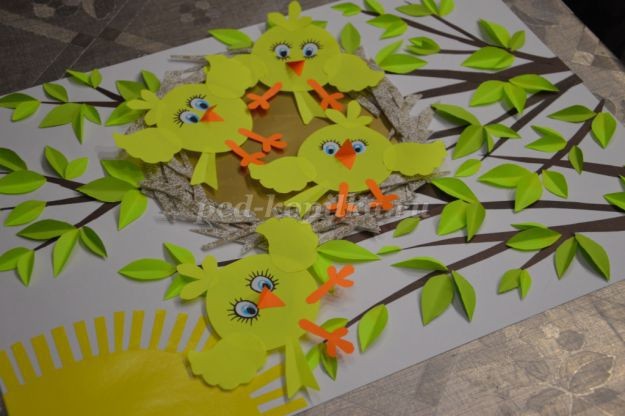 Птенцы в гнезде